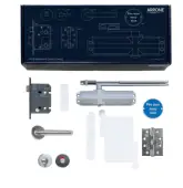 AR-FD&sol;KIT B Hoppe Arrone Complete Fire Door Kit for FD30 Bathroom Door - &lpar;50012952&rpar;
