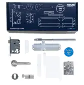 AR-FD&sol;KIT E Hoppe Arrone Complete Fire Door Kit for FD30 Sash Locking Door &lpar;Levers&rpar; - &lpar;50012988&rpar;