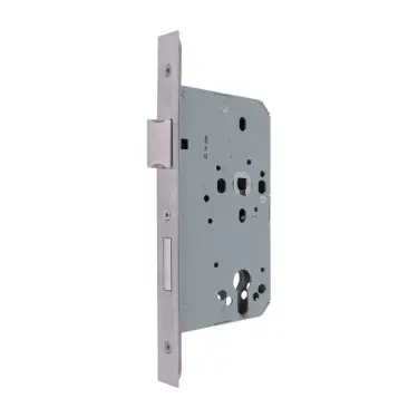 Click Here To Enlarge This Photo Of AR8100-S-60-SSS Hoppe Euro Profile DIN Sashlock Square Forend&comma; 60mm Backset - Satin Stainless Steel &lpar;87134273&rpar;
