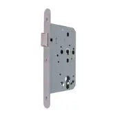 AR8101-R-60-SSS Hoppe DIN Latch Radius Forend&comma; 60mm Backset - Satin Stainless Steel &lpar;87135238&rpar;