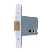 AR8000-63-SC Hoppe 63mm Square Case Mortice Latch &lpar;One Way Action&rpar; - Satin Chrome &lpar;87109098&rpar;