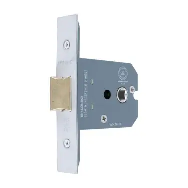 Click Here To Enlarge This Photo Of AR8009-76-SC Hoppe 76mm Square Case Mortice Latch &lpar;Two Way Action&rpar; - Satin Chrome &lpar;87109106&rpar;
