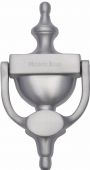 V910 195-SC Heritage Brass Urn Knocker 7 &frac14;" Satin Chrome Finish