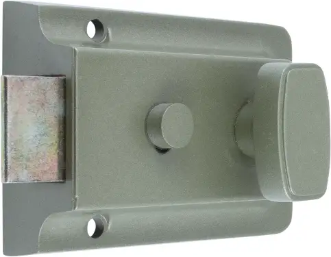 Click Here To Enlarge This Photo Of AR735-CG-PB Hoppe Traditional Cylinder Rim Nightlatch - Grey Case c&sol;w Polished Brass Cylinder &lpar;8542364&rpar;