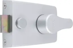 AR840-SE-SC Hoppe 60mm Standard Deadlocking Nightlatch - Silver Case c&sol;w Satin Chrome Cylinder &lpar;87108520&rpar;