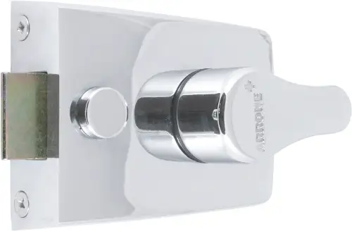 Click Here To Enlarge This Photo Of AR840-PC-PC Hoppe 60mm Standard Deadlocking Nightlatch - Polished Chrome Case c&sol;w Cylinder &lpar;87108523&rpar;