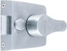 AR845-SC-SC Hoppe 40mm Narrow Style Deadlocking Nightlatch - Satin Chrome Case c&sol;w Cylinder &lpar;87108527&rpar;