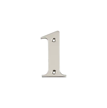 Click Here To Enlarge This Photo Of AR740-1-GRA Hoppe 79mm Face Fix Numeral 1 - Graphite Finish &lpar;50022283&rpar;