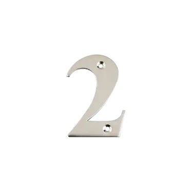 Click Here To Enlarge This Photo Of AR740-2-GRA Hoppe 79mm Face Fix Numeral 2 - Graphite Finish &lpar;50022313&rpar;