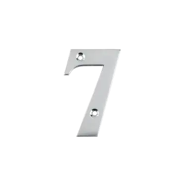 Click Here To Enlarge This Photo Of AR740-7-SC Hoppe 79mm Face Fix Numeral 7 - Satin Chrome &lpar;50022489&rpar;