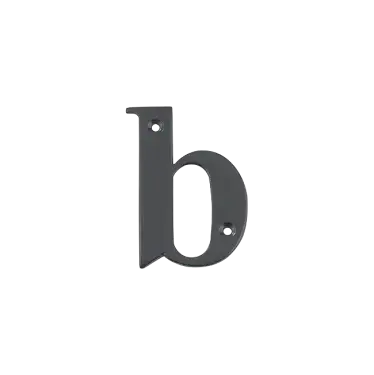 Click Here To Enlarge This Photo Of AR740-B-AG Hoppe 79mm Face Fix Letter B - Anthracite Grey Finish &lpar;50022179&rpar;
