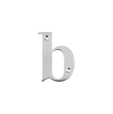 Click Here To Enlarge This Photo Of AR740-B-SC Hoppe 79mm Face Fix Letter B - Satin Chrome &lpar;50022167&rpar;