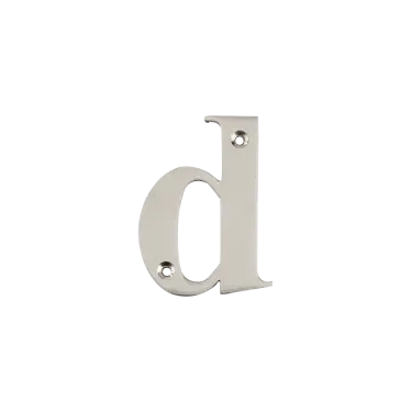 Click Here To Enlarge This Photo Of AR740-D-GRA Hoppe 79mm Face Fix Letter D - Graphite Finish &lpar;50022210&rpar;