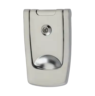 Click Here To Enlarge This Photo Of AR725K-SC Hoppe Designer Knocker With Viewer - Satin Chrome &lpar;50022040&rpar;