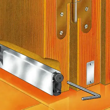 Click Here To Enlarge This Photo Of AFASDB&sol;430 Astroflame ASDB Automatic Door Bottom Seal &lpar;37dB&rpar; Rebated - 430mm
