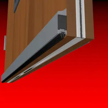 Click Here To Enlarge This Photo Of AFASDBSM&sol;630 Astroflame ASDBSM Automatic Door Bottom Seal &lpar;37dB&rpar; Surface Mount - 630mm