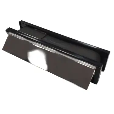 Click Here To Enlarge This Photo Of AFTLBFXC&sol;30PC Astroflame FX Telescopic Intumescent Letter Box &lpar;30min&rpar; 12 inch Polished Chrome Plated &lpar;ABS Plastic Black Frame&rpar;