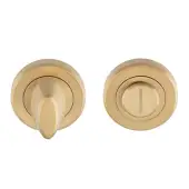 SZM004SB - Carlisle Brass Serozzetta ThumbTurn & Release on Rose - Satin Brass-50mm Dia&period; Rose-Boxed Satin Brass