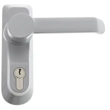 Click Here To Enlarge This Photo Of BRITON 1413&period;LE&period;SE Lever Operated Outside Access Device - Silver
