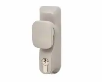 BRITON 1413&period;KE&period;SE Knob Operated Outside Access Device - Silver