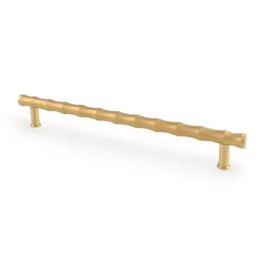 Click Here To Enlarge This Photo Of AW809B-224-SBPVD - Alexander & Wilks Crispin Bamboo T-bar Cupboard Pull Handle - Satin Brass - 224mm Centres