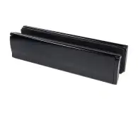 Jigsaw&trade; Contemporary Sleeve Type Letter Plate - 300x75mm&comma; Suits 44-68mm Thick doors - 316 Matt Smooth Black &lpar;LP200-MSB&rpar;