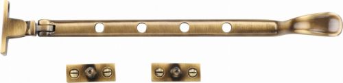 Click Here To Enlarge This Photo Of V990 10-AT Heritage Brass Casement Window Stay Spoon Pattern 10" Antique Brass Finish