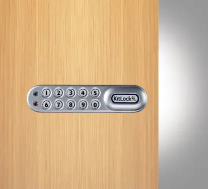 Click Here To Enlarge This Photo Of Codelocks KL1000 SG LH KitLock Classic Electronic Locker&sol;Cabinet Lock &lpar;Left Hand&rpar; - Silver