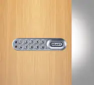 Codelocks KL1000 SG LH KitLock Classic Electronic Locker&sol;Cabinet Lock &lpar;Left Hand&rpar; - Silver