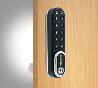 Click Here To Enlarge This Photo Of Codelocks KL1000 G3 BC KitLock G3 Electronic Cabinet Lock &lpar;Vertical&rpar; - Black Chrome