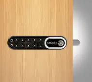 Codelocks KL1000 G3 BC LH KitLock G3 Electronic Cabinet Lock &lpar;Left Hand&rpar; - Black Chrome