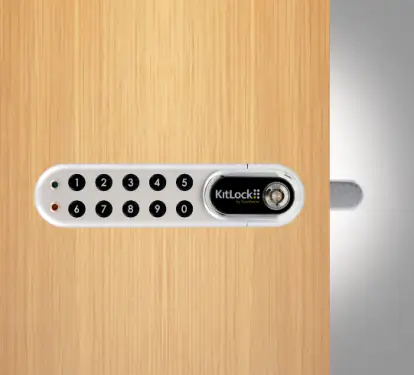 Click Here To Enlarge This Photo Of Codelocks KL1000 G3 SC LH KitLock G3 Electronic Cabinet Lock &lpar;Left Hand&rpar; - Silver