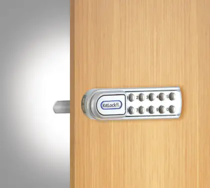 Click Here To Enlarge This Photo Of Codelocks KL1200 SG RH KitLock Electronic Locker&sol;Cabinet Lock &lpar;Right Hand&rpar; - Silver