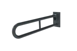 105SC&sol;DG Fitzroy of London 800mm Friction Hinged Support Rail &lpar;Stainless Steel&rpar; with Concealed Fixings - Dark Grey &lpar;RAL 7016&rpar;