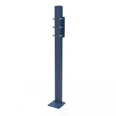 Click Here To Enlarge This Photo Of 112501&sol;DB Fitzroy of London Floor Mounting Post and Adaption Kit for DDGR-B and DDGR-BP &lpar;Mild Steel&rpar; 1000mm - Dark Blue &lpar;RAL 5011&rpar;