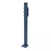 112501&sol;DB Fitzroy of London Floor Mounting Post and Adaption Kit for DDGR-B and DDGR-BP &lpar;Mild Steel&rpar; 1000mm - Dark Blue &lpar;RAL 5011&rpar;