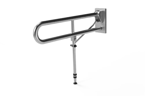 Click Here To Enlarge This Photo Of 115SC&sol;SS Fitzroy of London 800mm Friction Hinged Support Rail &lpar;Stainless Steel&rpar; with Concealed Fixings & Support Leg - Satin