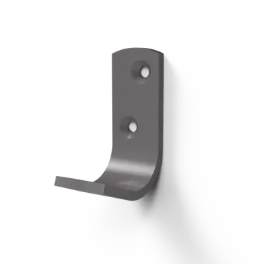 Click Here To Enlarge This Photo Of 141701&sol;GY Fitzroy of London Single Robe Hook &lpar;Aluminium&rpar; Grey &lpar;RAL 7005&rpar;