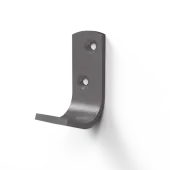 141701&sol;GY Fitzroy of London Single Robe Hook &lpar;Aluminium&rpar; Grey &lpar;RAL 7005&rpar;