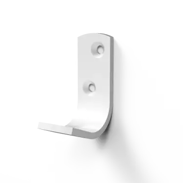 Click Here To Enlarge This Photo Of 141701&sol;WH Fitzroy of London Single Robe Hook &lpar;Aluminium&rpar; White &lpar;RAL 9016&rpar;