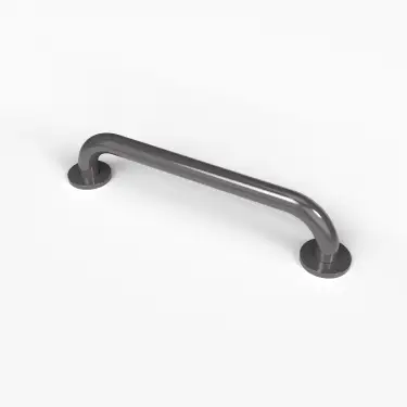 Click Here To Enlarge This Photo Of 210145&sol;GY Fitzroy of London 455mm x 35mm &lpar;dia&rpar; Stainless Steel Grab Rail with Concealed Fixings - Grey &lpar;RAL 7005&rpar;