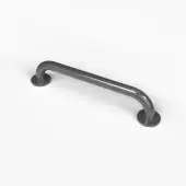 210145&sol;GY Fitzroy of London 455mm x 35mm &lpar;dia&rpar; Stainless Steel Grab Rail with Concealed Fixings - Grey &lpar;RAL 7005&rpar;