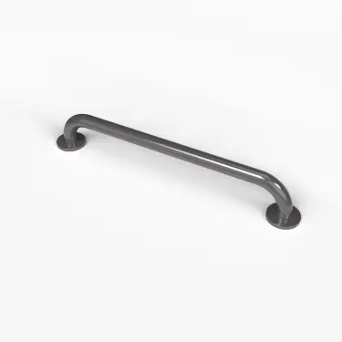 Click Here To Enlarge This Photo Of 210160&sol;GY Fitzroy of London 600mm x 35mm &lpar;dia&rpar; Stainless Steel Grab Rail with Concealed Fixings - Grey &lpar;RAL 7005&rpar;