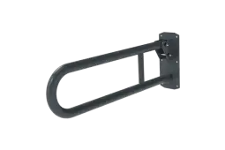 211865&sol;DG Fitzroy of London 650mm Lift and Lock Hinged Support Rail &lpar;Stainless Steel&rpar; with Exposed Fixings - Dark Grey &lpar;RAL 7016&rpar;