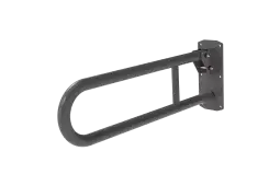 211865&sol;GY Fitzroy of London 650mm Lift and Lock Hinged Support Rail &lpar;Stainless Steel&rpar; with Exposed Fixings - Grey &lpar;RAL 7005&rpar;