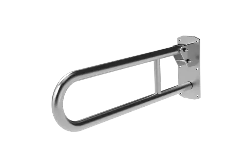 Click Here To Enlarge This Photo Of 211865&sol;SS Fitzroy of London 650mm Lift and Lock Hinged Support Rail &lpar;Stainless Steel&rpar; with Exposed Fixings - Satin