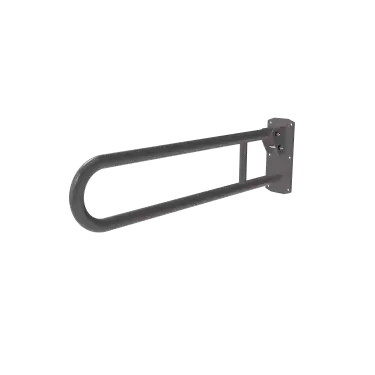Click Here To Enlarge This Photo Of 211880&sol;GY Fitzroy of London 800mm Lift and Lock Hinged Support Rail &lpar;Stainless Steel&rpar; with Exposed Fixings - Grey &lpar;RAL 7005&rpar;
