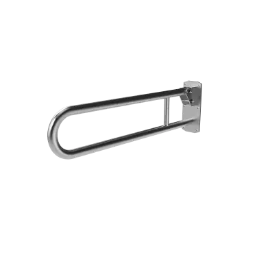 Click Here To Enlarge This Photo Of 211880&sol;SS Fitzroy of London 800mm Lift and Lock Hinged Support Rail &lpar;Stainless Steel&rpar; with Exposed Fixings - Satin