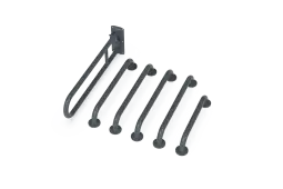 230005&sol;DG Fitzroy of London &lpar;Rail Only&rpar; Doc M Toilet Pack &lpar;Stainless Steel&rpar; with Concealed Fixings - Dark Grey &lpar;RAL 7016&rpar;