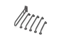 230005&sol;GY Fitzroy of London &lpar;Rail Only&rpar; Doc M Toilet Pack &lpar;Stainless Steel&rpar; with Concealed Fixings - Grey &lpar;RAL 7005&rpar;